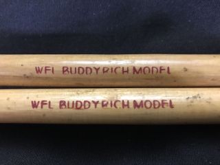 Vintage 1950s Buddy Rich Wfl Model Drumsticks Rare Drum Sticks