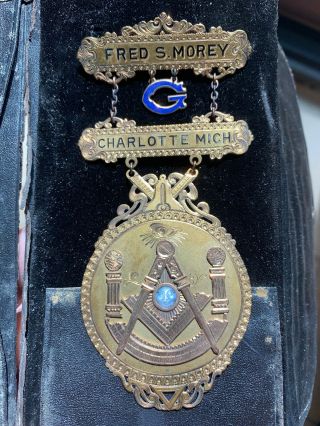 Antique 1916 Mason Medal Charlotte Michigan Lodge 120 11