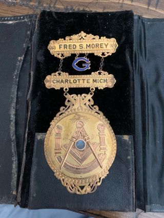 Antique 1916 Mason Medal Charlotte Michigan Lodge 120
