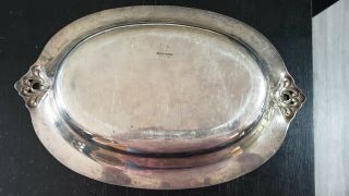 STERLING SILVER SCRAP 161 GRAMS DANISH INTERNATIONAL X127 PIERCED HANDLE DISH 4