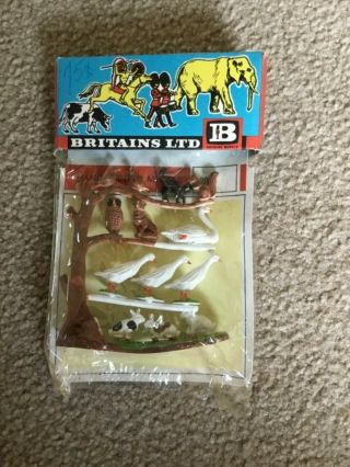 Nip 1970’s Britains Ltd Plastic Animals Made In England Owl Geese Rabbits Etc