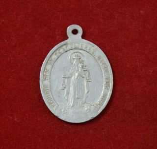 German Wwii Wehrmacht Soldier Dog Tag Catholic Holy Medal War Relic