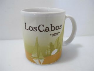 Rare Starbucks Coffee Los Cabos Mexico Yellow Sailboat Icon Global 16 Fl Oz Mug