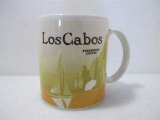 Rare Starbucks Coffee Los Cabos Mexico Yellow Sailboat Icon Global 16 fl oz Mug 2