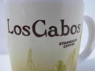Rare Starbucks Coffee Los Cabos Mexico Yellow Sailboat Icon Global 16 fl oz Mug 6