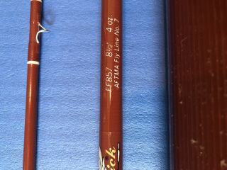 Vintage Fenwick FF857 Fiberglass Fly Rod 8 ' 6 