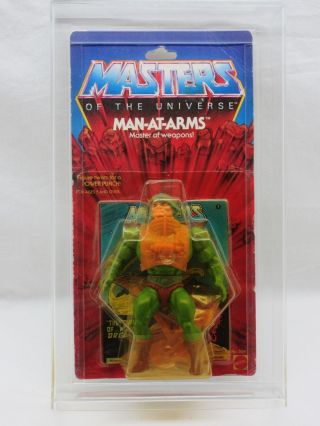 Motu,  Vintage,  Man - At - Arms,  8 - Back,  Masters Of The Universe,  Moc,  Carded,  He - Man