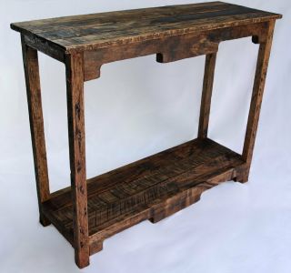 Sofa Table Handmade Reclaimed Pallet Wood - Upcycled - Vintage,  Rustic Look