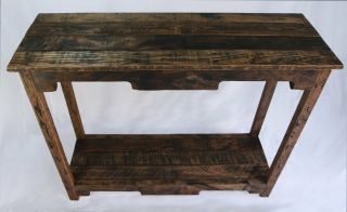 Sofa Table Handmade Reclaimed Pallet Wood - UpCycled - Vintage,  Rustic Look 3