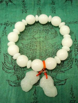 Bracelet Mala Prayer Bead Gemstone Healing Yoga Thai Buddhist Amulet Jewelry