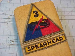 Wwii 3rd Armored Division Patch W/ Spearhead Tab