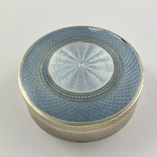 FRENCH SILVER GILT & ENAMEL CIRCULAR BOX & COVER - GASTON BARDIÉS PARIS 2