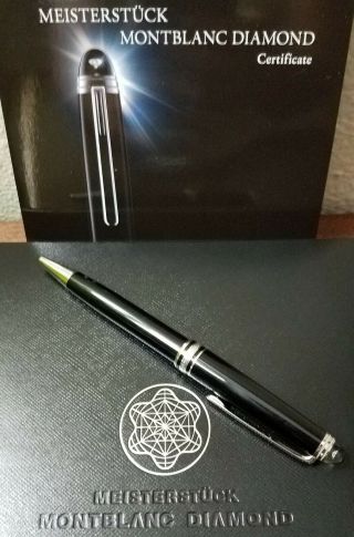 Rare Montblanc Diamond 105980 Meisterstuck P164 Ballpoint Pen (usa Shipped)