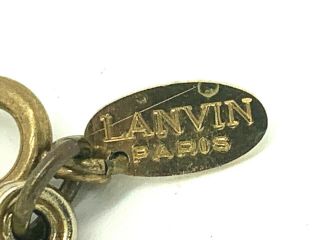 Lanvin Paris Women ' s Necklace French Designer Iconic Mod Vintage Costume Jewelry 4