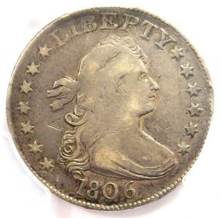 1806 Draped Bust Quarter 25c Coin - Certified Pcgs Vf Details - Rare Coin