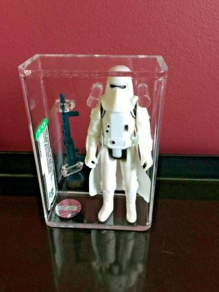 Vintage Star Wars.  AFA 85 - - China COO Hoth Stormtrooper.  Ice Cold Cool Variant 5