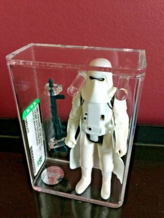 Vintage Star Wars.  AFA 85 - - China COO Hoth Stormtrooper.  Ice Cold Cool Variant 6