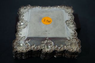 Hamilton and Designer Sterling silver butter dishes with monogram. 3