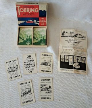 Complete 1937 Parker Brothers Touring - Famous Automobile Card Game