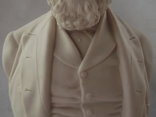 ANTIQUE ROBINSON & LEADBEATER PARIAN BUST OF REV.  CHARLES SPURGEON - 7 