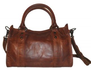 Frye Db147 Melissa Satchel,  Antique Pull Up Leather Cognac Nwt $388