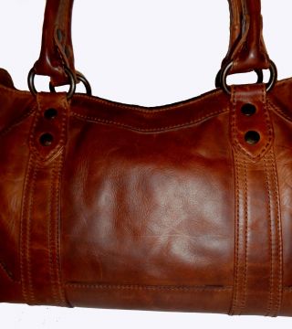 Frye DB147 Melissa Satchel,  Antique Pull Up Leather Cognac NWT $388 6