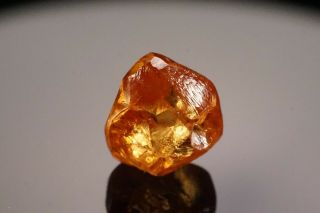 VERY RARE Fancy Orange Gem Diamond Crystal ANABAR RIVER,  RUSSIA 12