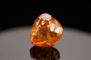 Very Rare Fancy Orange Gem Diamond Crystal Anabar River,  Russia