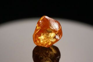 VERY RARE Fancy Orange Gem Diamond Crystal ANABAR RIVER,  RUSSIA 3