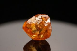 VERY RARE Fancy Orange Gem Diamond Crystal ANABAR RIVER,  RUSSIA 4