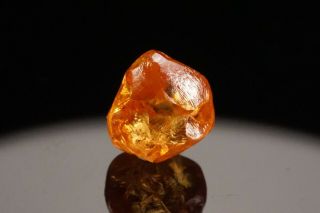 VERY RARE Fancy Orange Gem Diamond Crystal ANABAR RIVER,  RUSSIA 5