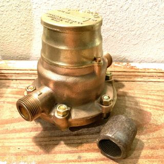 Vintage Brass Water Meter,  Steampunk,  Heavy Gauge,  Antique Pressure Valve 2