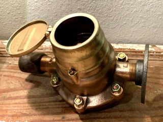 Vintage Brass Water Meter,  Steampunk,  Heavy Gauge,  Antique Pressure Valve 7