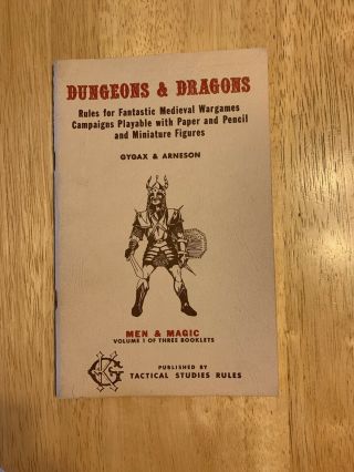 1974 Vintage Dungeons And Dragons 3 Booklets Set And Refrence Sheets 6