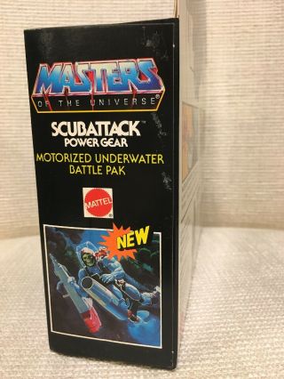 RARE Masters Of The Universe SCUBATTACK Power Gear Skeletor He Man MOTU MISB Toy 12
