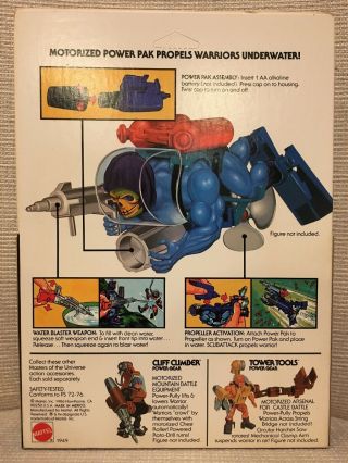 RARE Masters Of The Universe SCUBATTACK Power Gear Skeletor He Man MOTU MISB Toy 2