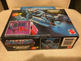 RARE Masters Of The Universe SCUBATTACK Power Gear Skeletor He Man MOTU MISB Toy 3