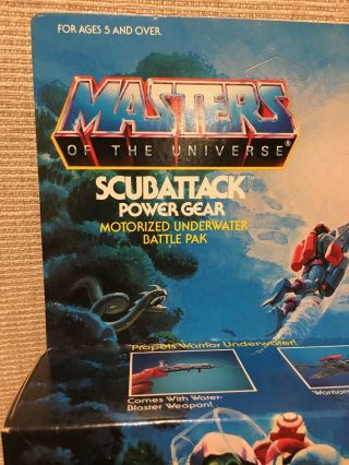 RARE Masters Of The Universe SCUBATTACK Power Gear Skeletor He Man MOTU MISB Toy 8