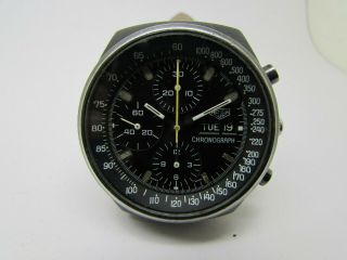 VINTAGE HEUER BLACK PVD CHRONOGRAPH WITH DAY CAL 7750 MEN WATCH 10