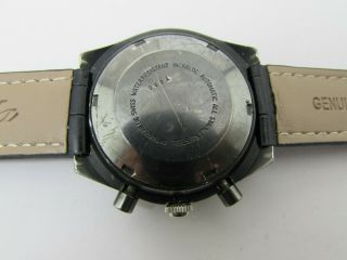 VINTAGE HEUER BLACK PVD CHRONOGRAPH WITH DAY CAL 7750 MEN WATCH 9
