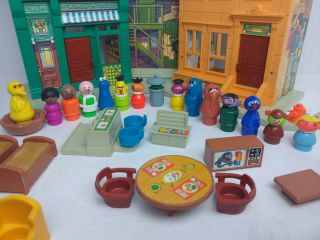 Vintage Fisher Price Little People Play Family Sesame Street House 938 Complete 3