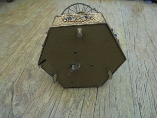 Vintage Clockwork Automaton Gilt Brass Bird Cage with Two Birds.  For restoration 7