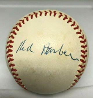 Red Barber Single Signed Baseball Auto Autograph Jsa Loa Dodgers Hof " Rare "