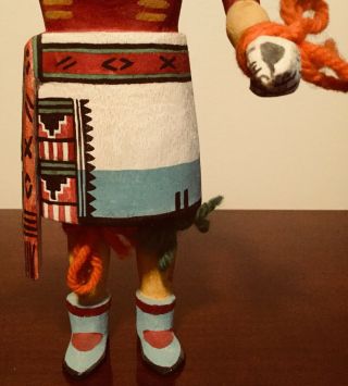 Vintage Hopi Kachina Doll.  Bumblebee (Momo Hopi name) 10” Tall 4” Wide. 6