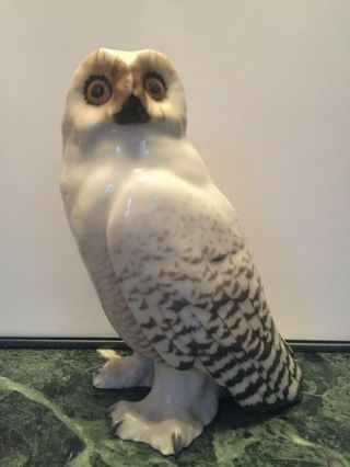 Swedish Art Ceramics Rörstrand Antique Figurin " Owl "