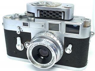 Rare Stunning Leica M3 Rangefinder Camera Summaron F/3.  5 Prior