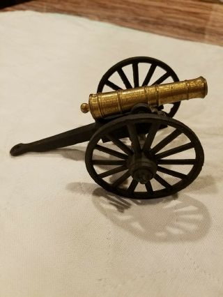 Vintage Brass & Cast Iron Civil War Type Cannon
