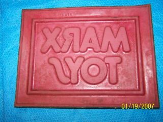 Marx Rubber Toy Logo Stamp Pad Magic Marxie Period After 1962