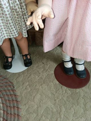 2 Vintage IDEAL Patty Playpal Dolls w/stands 6