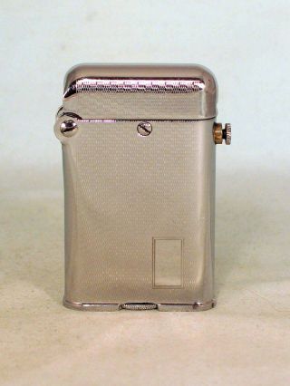 Vintage Thorens Double Claw Pocket Lighter - Engraved Basket Weave Design - Nos